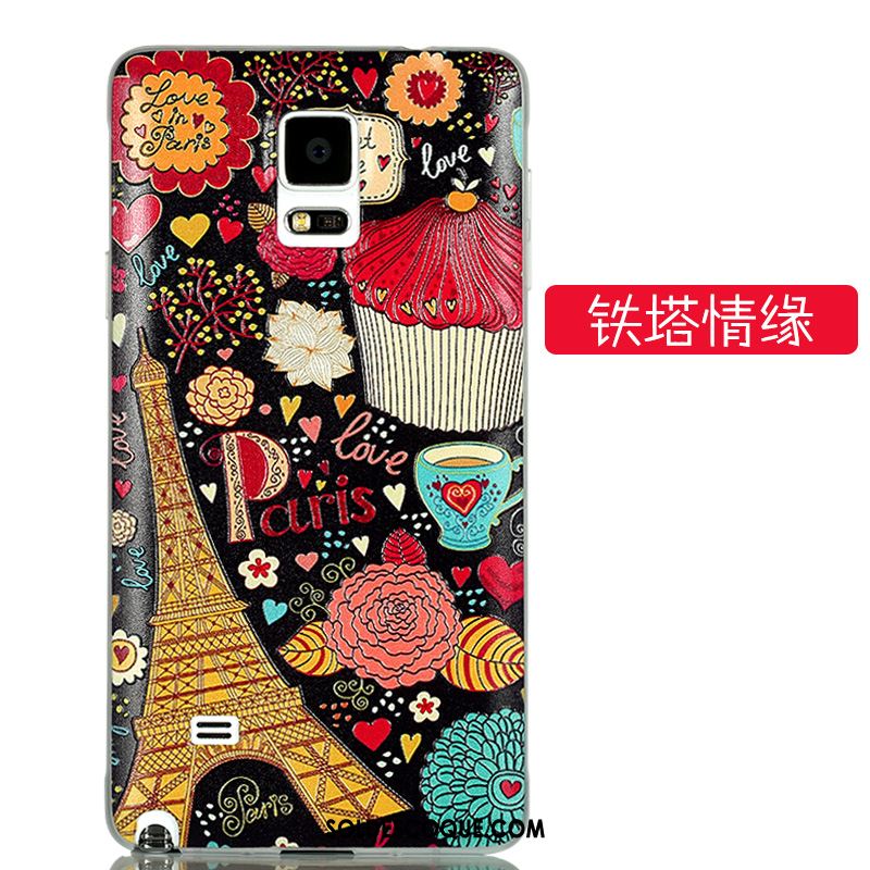 Coque Samsung Galaxy Note 4 Étoile Couvercle Arrière Très Mince Délavé En Daim Gaufrage En Ligne