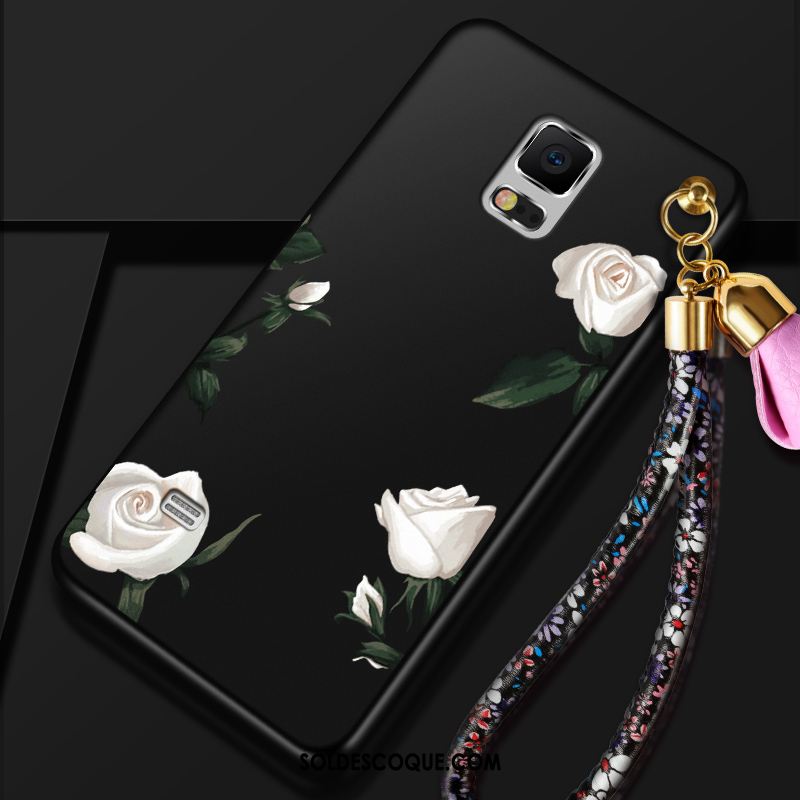 Coque Samsung Galaxy Note 4 Étoile Incassable Silicone Rouge Fluide Doux Pas Cher