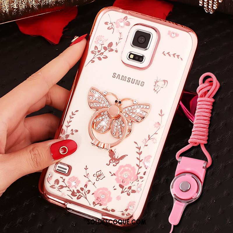 Coque Samsung Galaxy Note 4 Étoile Ornements Suspendus Or Rose Téléphone Portable Charmant En Vente