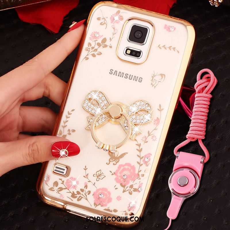 Coque Samsung Galaxy Note 4 Étoile Ornements Suspendus Or Rose Téléphone Portable Charmant En Vente