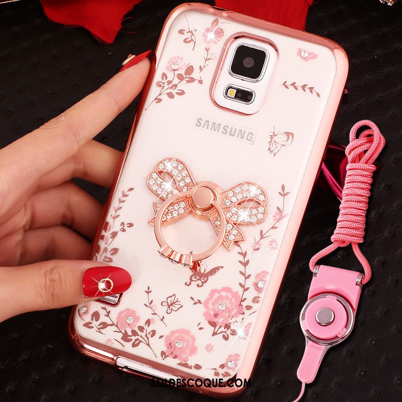 Coque Samsung Galaxy Note 4 Étoile Ornements Suspendus Or Rose Téléphone Portable Charmant En Vente