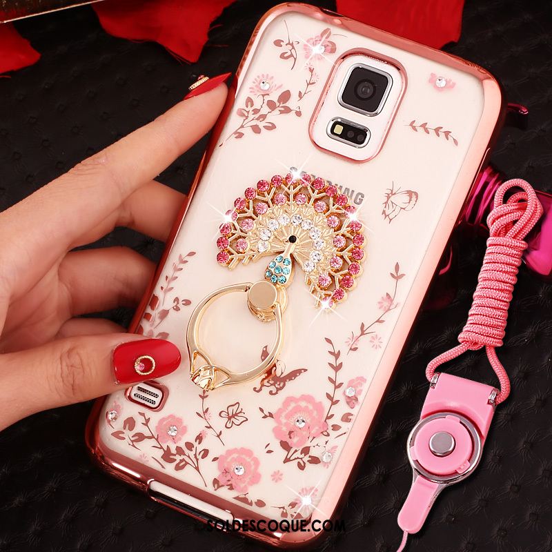 Coque Samsung Galaxy Note 4 Étoile Ornements Suspendus Or Rose Téléphone Portable Charmant En Vente