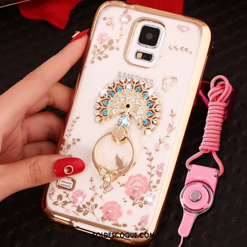 Coque Samsung Galaxy Note 4 Étoile Ornements Suspendus Or Rose Téléphone Portable Charmant En Vente