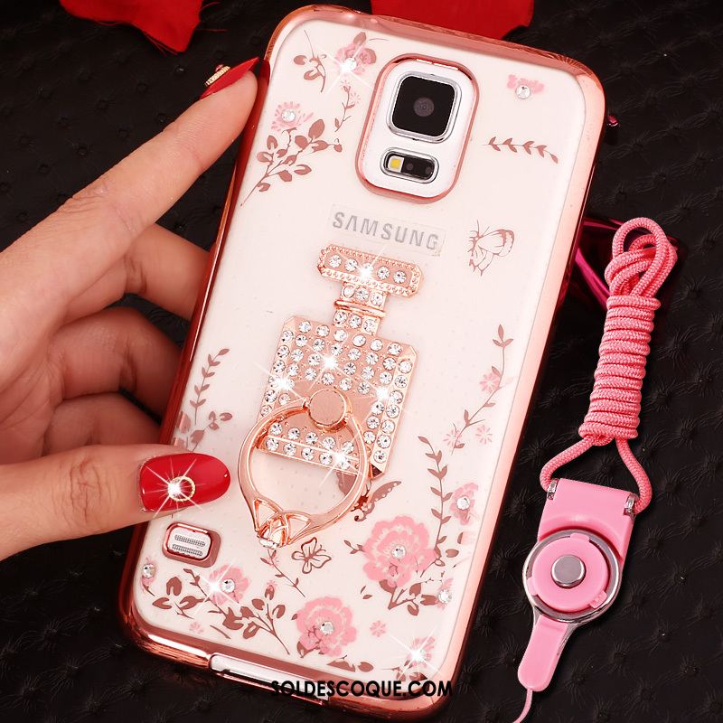 Coque Samsung Galaxy Note 4 Étoile Ornements Suspendus Or Rose Téléphone Portable Charmant En Vente