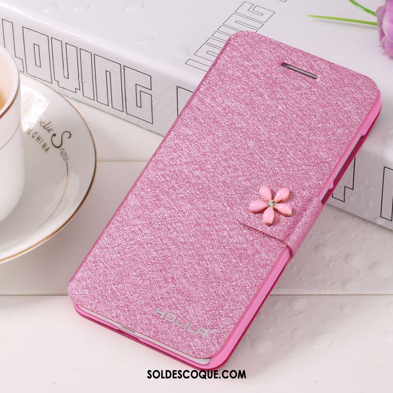 Coque Samsung Galaxy Note 4 Étoile Protection Rose Étui En Cuir Téléphone Portable Soldes