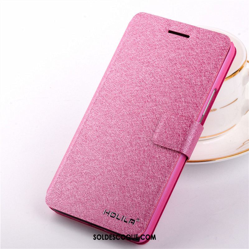 Coque Samsung Galaxy Note 4 Étoile Protection Rose Étui En Cuir Téléphone Portable Soldes