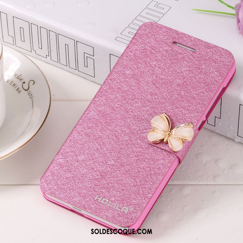 Coque Samsung Galaxy Note 4 Étoile Protection Rose Étui En Cuir Téléphone Portable Soldes