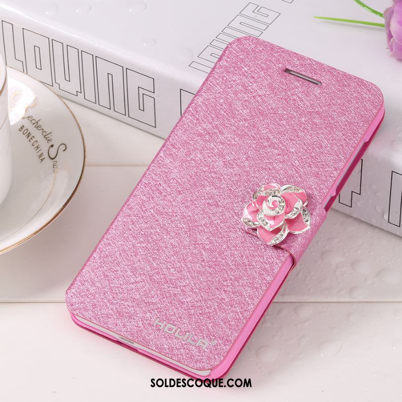 Coque Samsung Galaxy Note 4 Étoile Protection Rose Étui En Cuir Téléphone Portable Soldes
