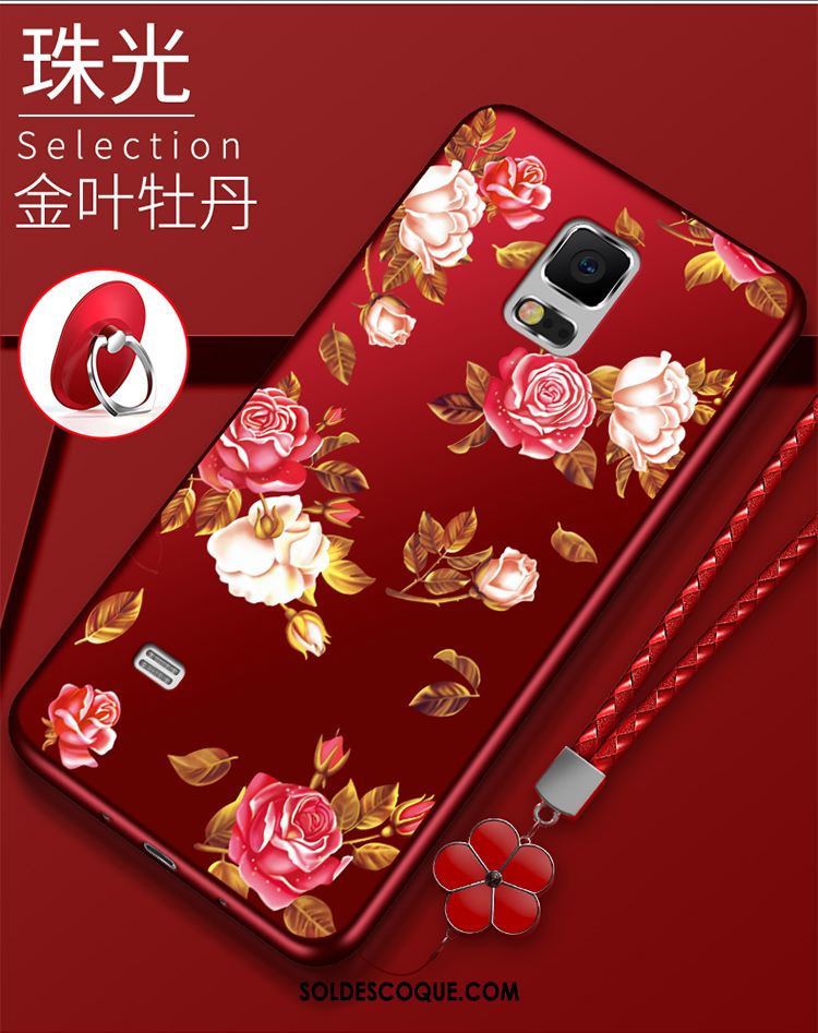 Coque Samsung Galaxy Note 4 Étoile Protection Silicone Étui Rouge En Ligne