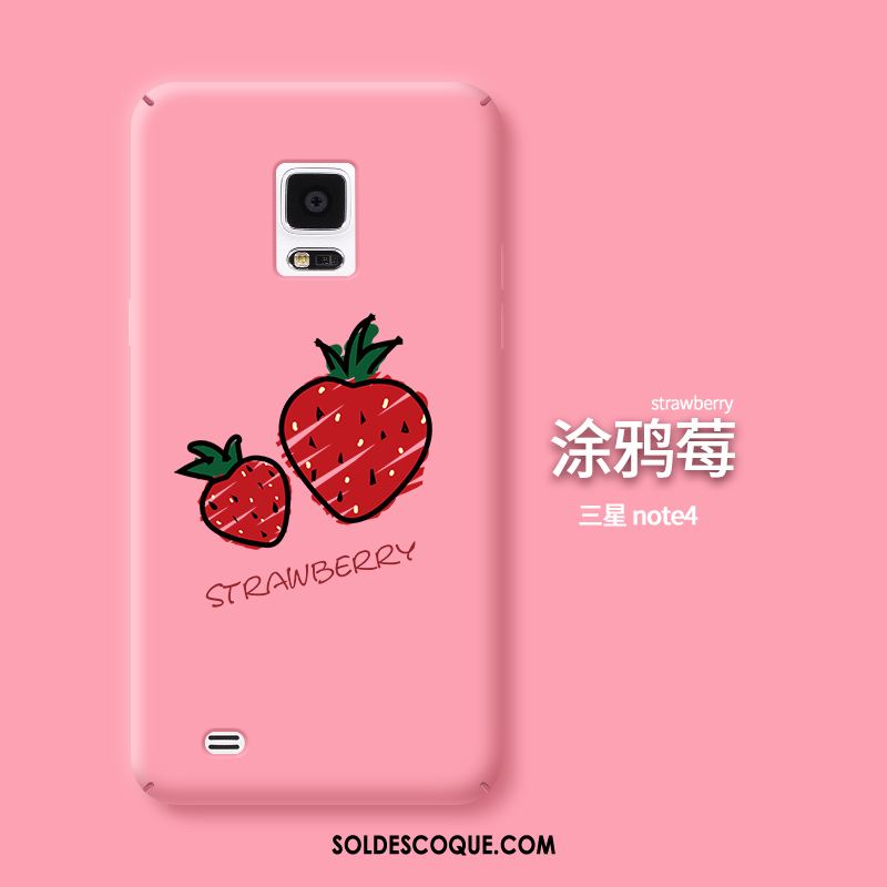 Coque Samsung Galaxy Note 4 Étoile Tout Compris Personnalité Dessin Animé Rose Pas Cher