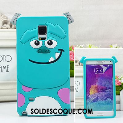 Coque Samsung Galaxy Note 4 Étui Bleu Dessin Animé Amoureux Créatif En Vente
