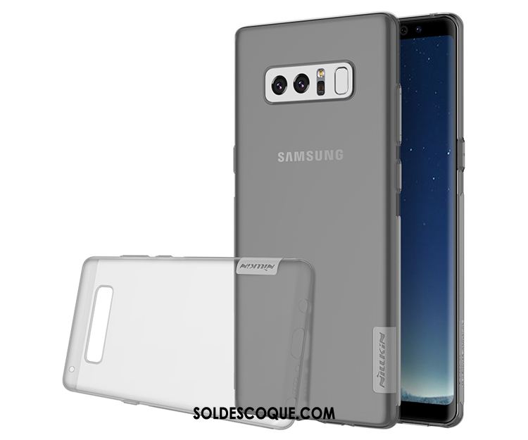 Coque Samsung Galaxy Note 8 Antidérapant Fluide Doux Téléphone Portable Étui Bleu Housse Pas Cher