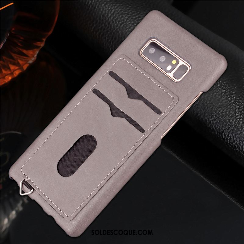 Coque Samsung Galaxy Note 8 Carte Simple Business Très Mince Nouveau Soldes