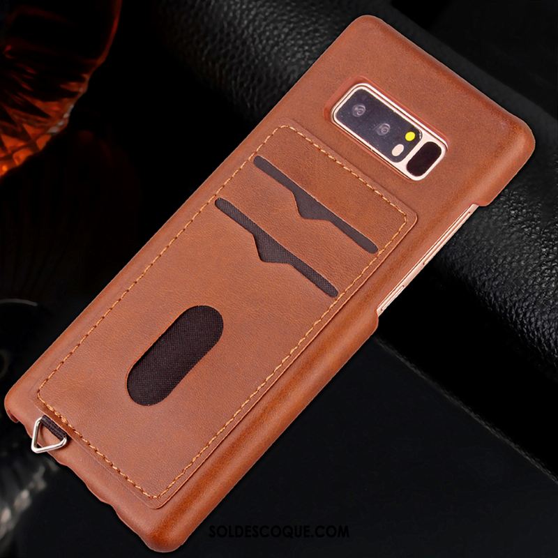 Coque Samsung Galaxy Note 8 Carte Simple Business Très Mince Nouveau Soldes