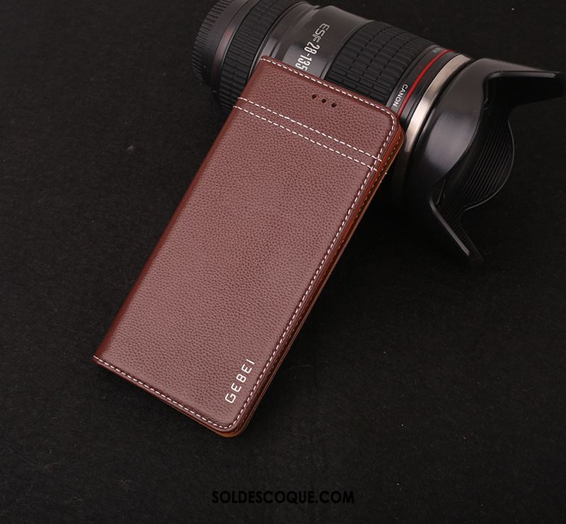 Coque Samsung Galaxy Note 8 Cuir Véritable Téléphone Portable Étoile Étui En Cuir Vin Rouge Pas Cher