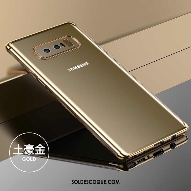 Coque Samsung Galaxy Note 8 Fluide Doux Bovins Or Rose Étoile Protection En Ligne