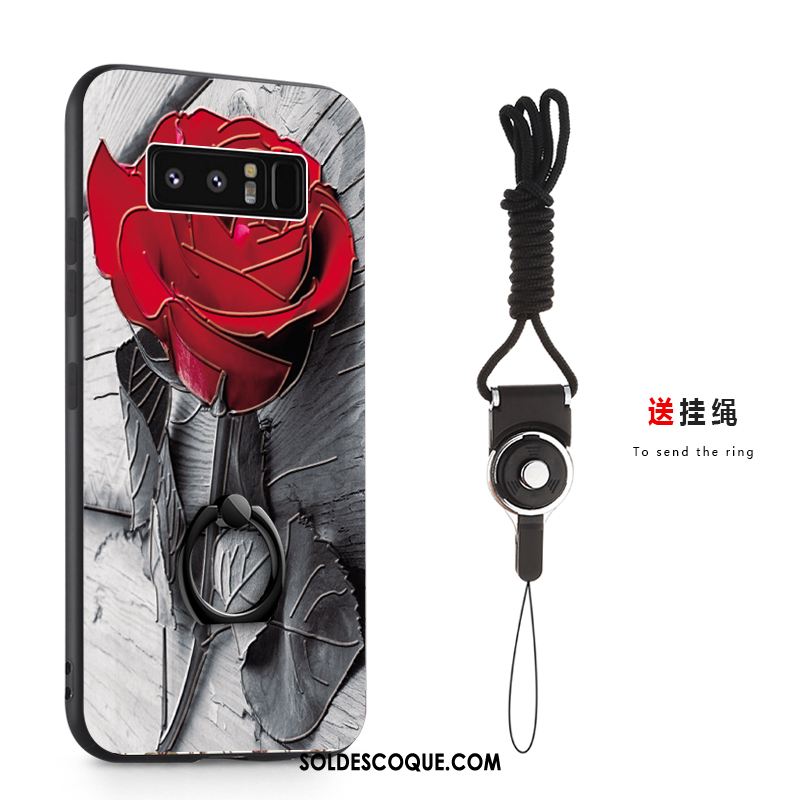Coque Samsung Galaxy Note 8 Gaufrage Fluide Doux Étoile Téléphone Portable Étui En Ligne