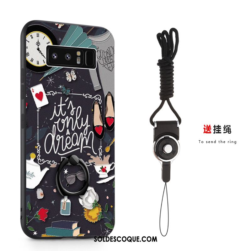 Coque Samsung Galaxy Note 8 Gaufrage Fluide Doux Étoile Téléphone Portable Étui En Ligne