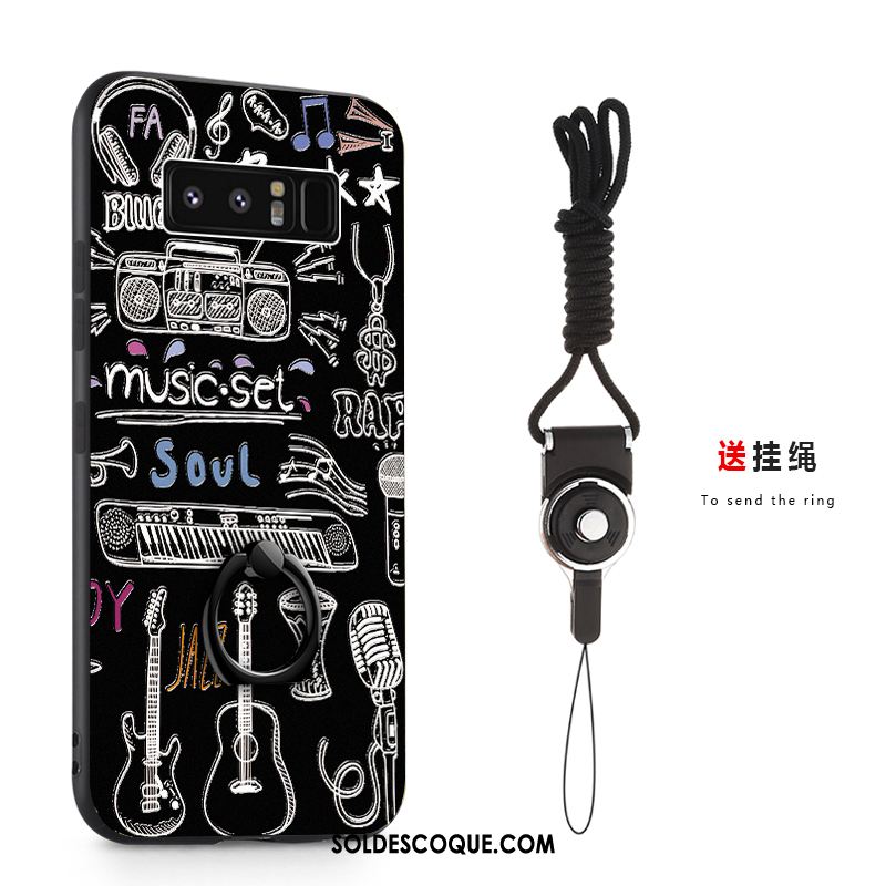 Coque Samsung Galaxy Note 8 Gaufrage Fluide Doux Étoile Téléphone Portable Étui En Ligne