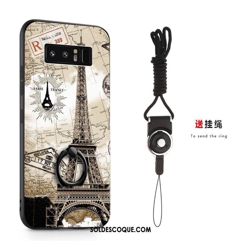 Coque Samsung Galaxy Note 8 Gaufrage Fluide Doux Étoile Téléphone Portable Étui En Ligne