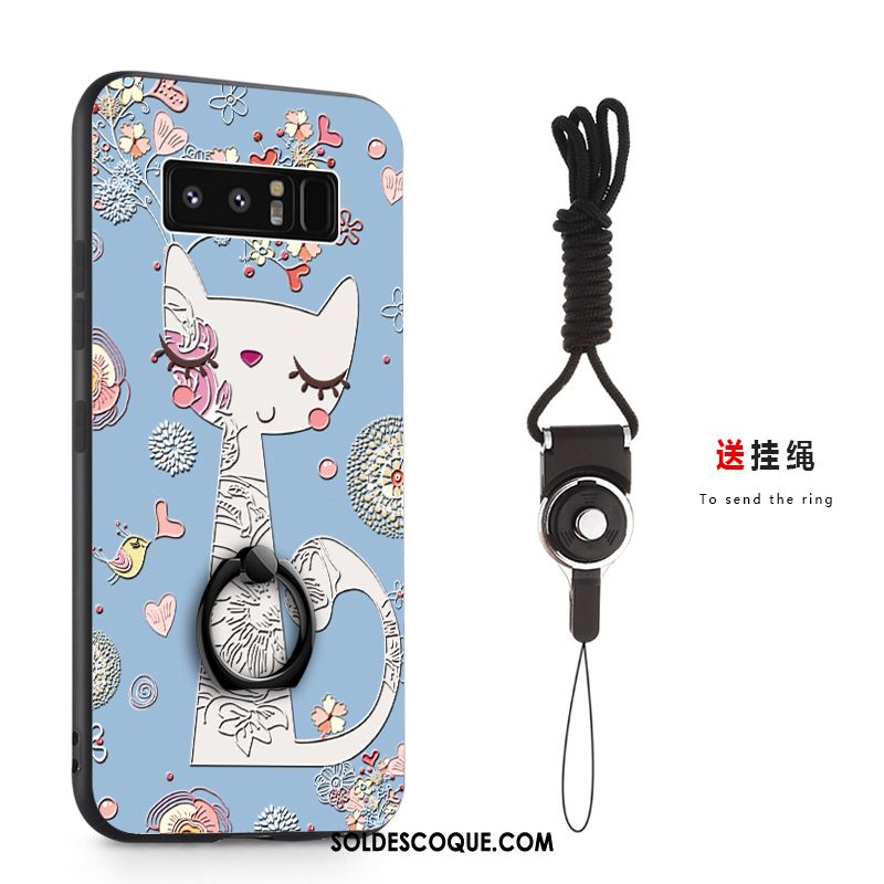 Coque Samsung Galaxy Note 8 Gaufrage Fluide Doux Étoile Téléphone Portable Étui En Ligne