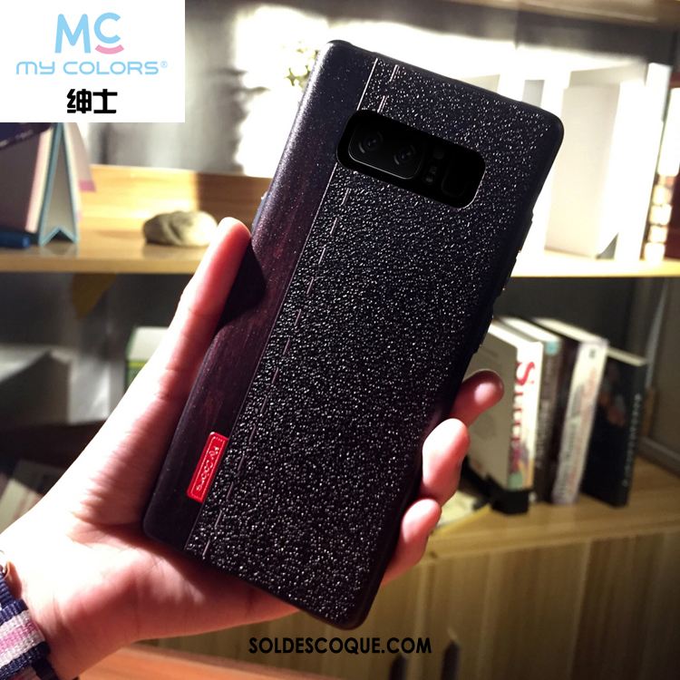 Coque Samsung Galaxy Note 8 Gaufrage Tout Compris Délavé En Daim Silicone Fluide Doux Soldes