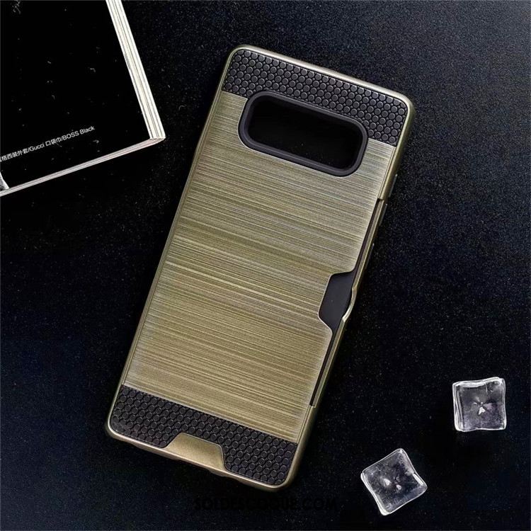 Coque Samsung Galaxy Note 8 Or Carte Incassable Silicone Fluide Doux En Vente
