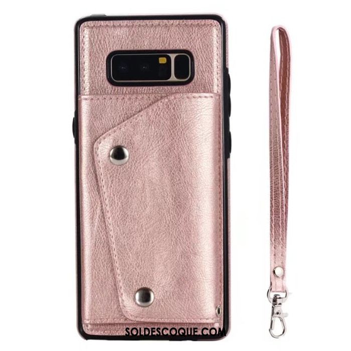 Coque Samsung Galaxy Note 8 Ornements Suspendus Étui En Cuir Portefeuille Sac Carte Étoile En Ligne