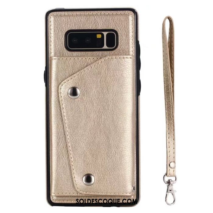 Coque Samsung Galaxy Note 8 Ornements Suspendus Étui En Cuir Portefeuille Sac Carte Étoile En Ligne