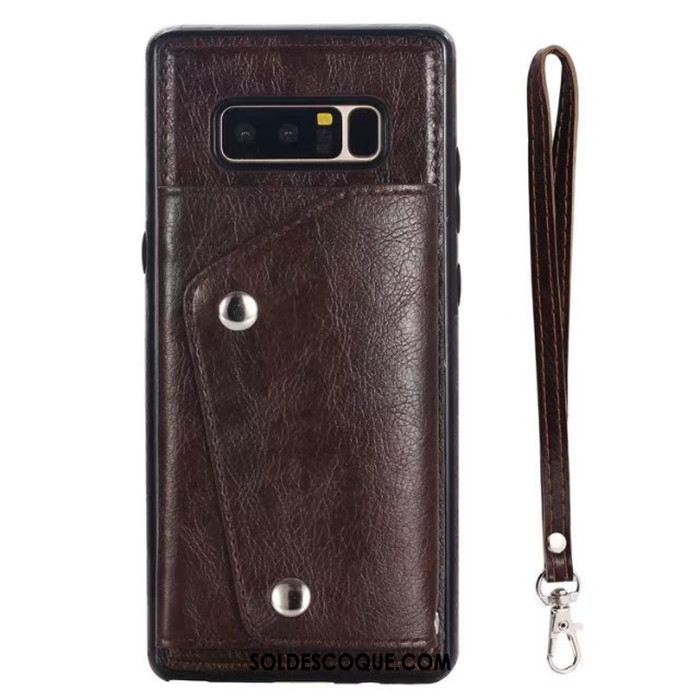 Coque Samsung Galaxy Note 8 Ornements Suspendus Étui En Cuir Portefeuille Sac Carte Étoile En Ligne