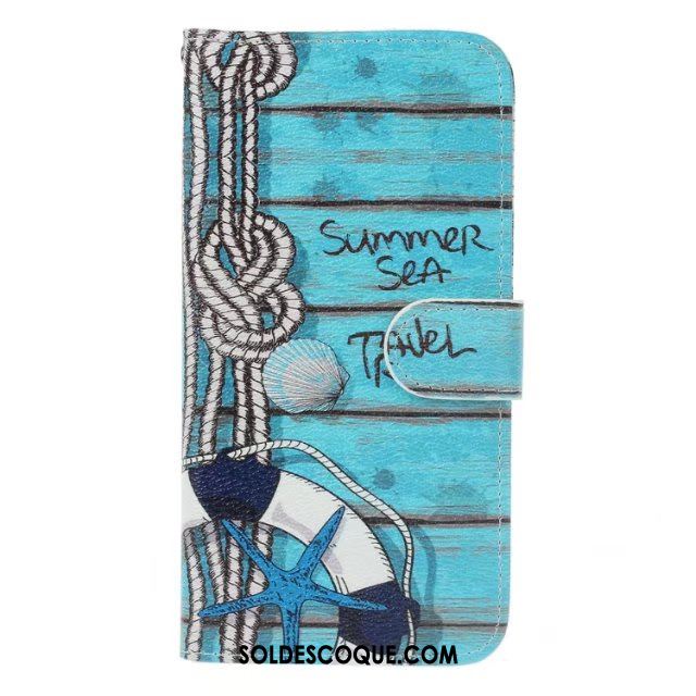 Coque Samsung Galaxy Note 8 Protection Étoile Portefeuille Bleu Téléphone Portable Housse France