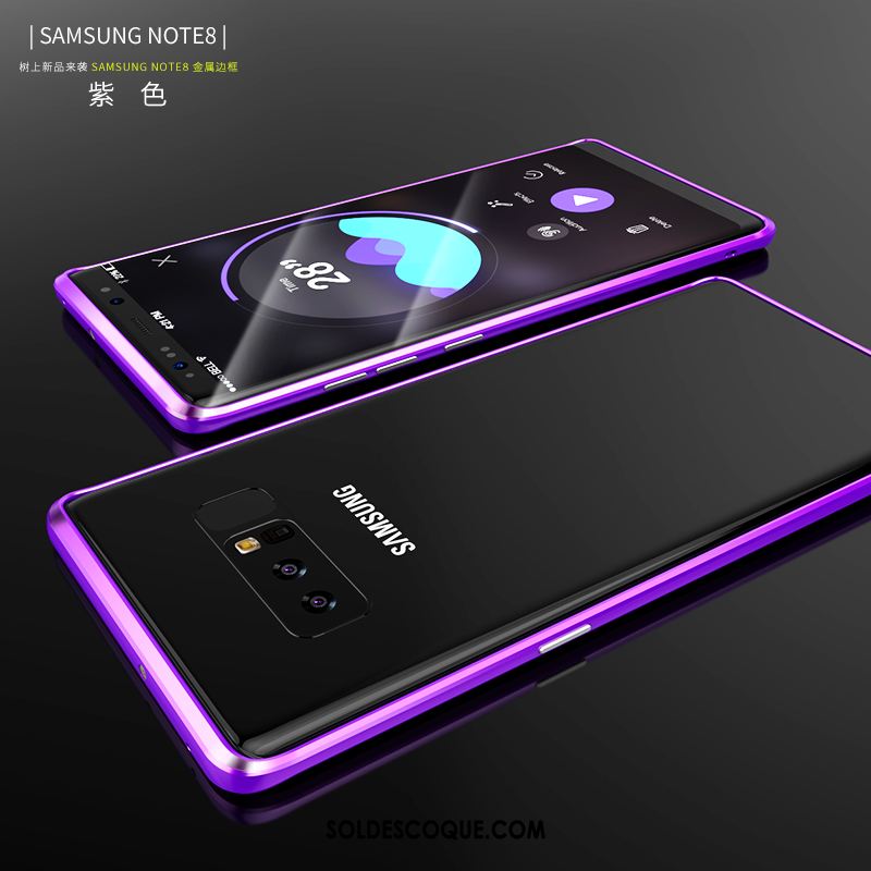 Coque Samsung Galaxy Note 8 Très Mince Étoile Créatif Métal Violet Pas Cher