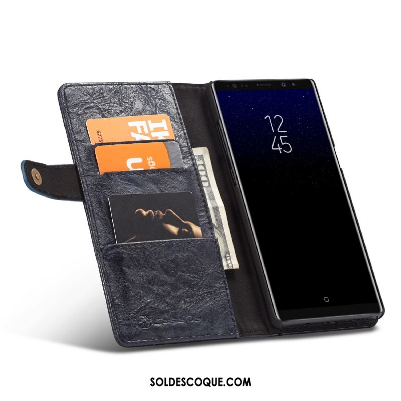 Coque Samsung Galaxy Note 8 Téléphone Portable Portefeuille Protection Étoile Étui En Cuir En Ligne