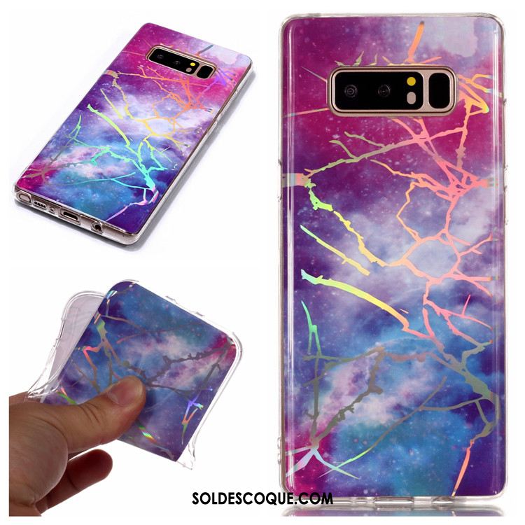 Coque Samsung Galaxy Note 8 Téléphone Portable Silicone Étui Nouveau Modèle Fleurie Soldes