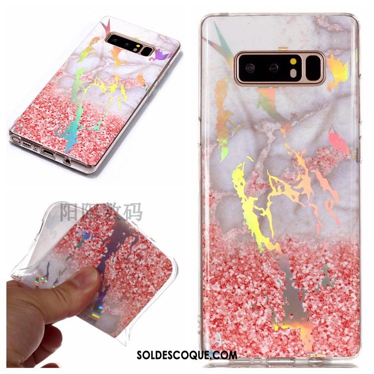 Coque Samsung Galaxy Note 8 Téléphone Portable Silicone Étui Nouveau Modèle Fleurie Soldes