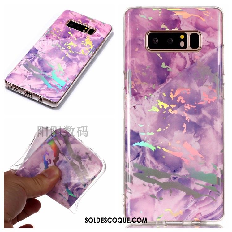 Coque Samsung Galaxy Note 8 Téléphone Portable Silicone Étui Nouveau Modèle Fleurie Soldes