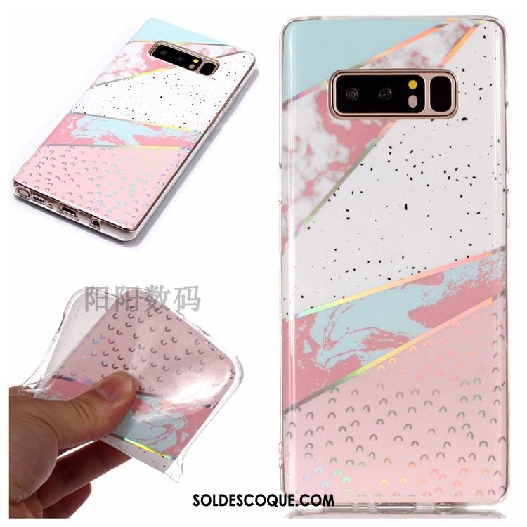 Coque Samsung Galaxy Note 8 Téléphone Portable Silicone Étui Nouveau Modèle Fleurie Soldes