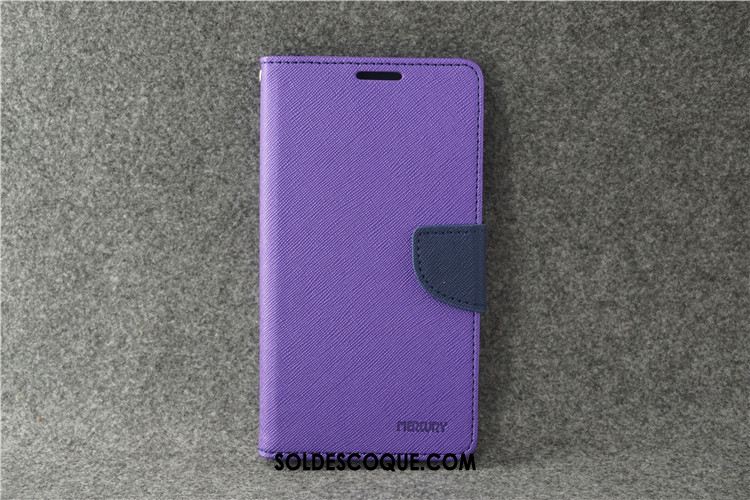 Coque Samsung Galaxy Note 8 Violet Bicolore Étui En Cuir Étoile Téléphone Portable Housse Soldes