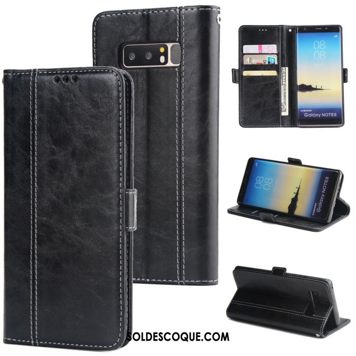 Coque Samsung Galaxy Note 8 Étoile Business Incassable Étui En Cuir Clamshell Soldes