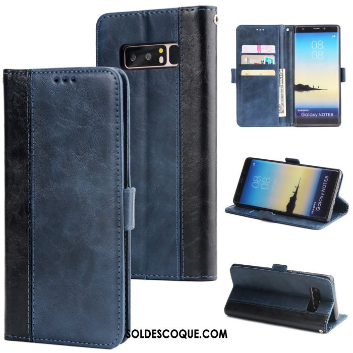 Coque Samsung Galaxy Note 8 Étoile Business Incassable Étui En Cuir Clamshell Soldes