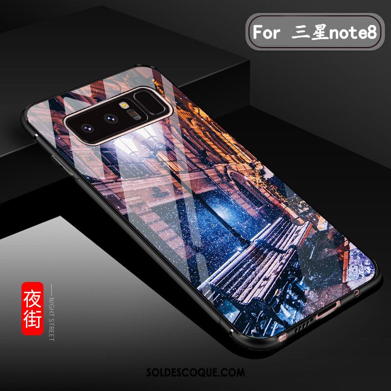 Coque Samsung Galaxy Note 8 Étoile Verre Ornements Suspendus Protection Silicone Pas Cher