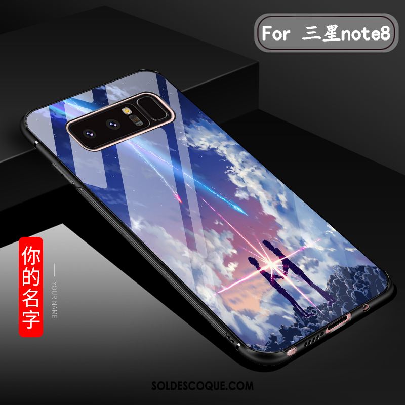 Coque Samsung Galaxy Note 8 Étoile Verre Ornements Suspendus Protection Silicone Pas Cher