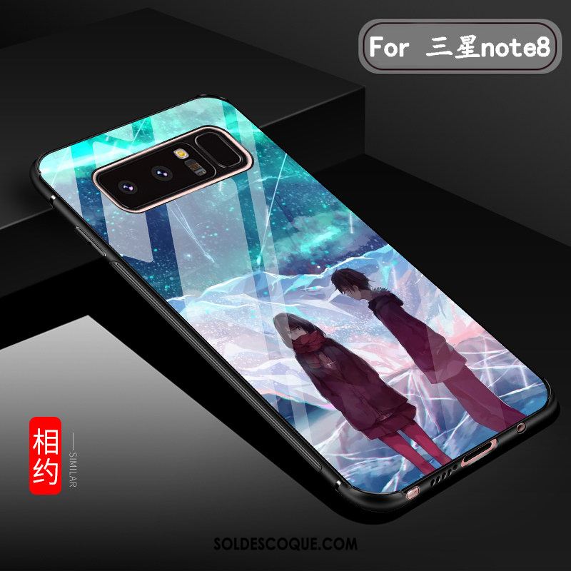 Coque Samsung Galaxy Note 8 Étoile Verre Ornements Suspendus Protection Silicone Pas Cher