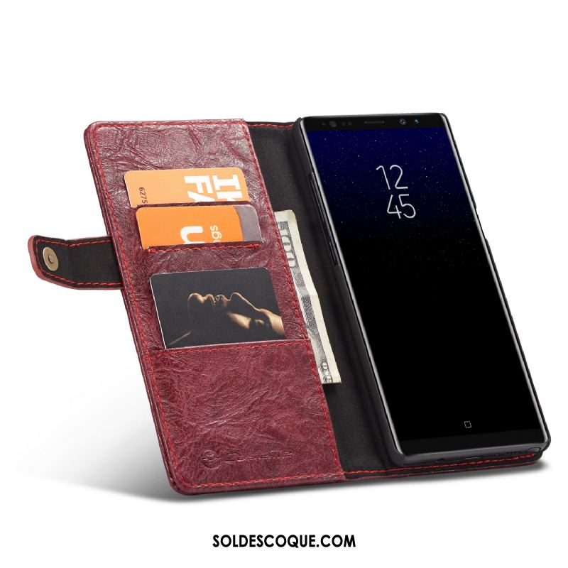 Coque Samsung Galaxy Note 8 Étoile Étui Carte Incassable Étui En Cuir Pas Cher