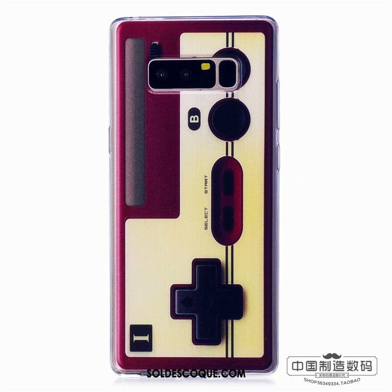 Coque Samsung Galaxy Note 8 Étui Multicolore Fluide Doux Personnalité Téléphone Portable Pas Cher