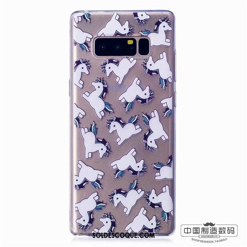 Coque Samsung Galaxy Note 8 Étui Multicolore Fluide Doux Personnalité Téléphone Portable Pas Cher