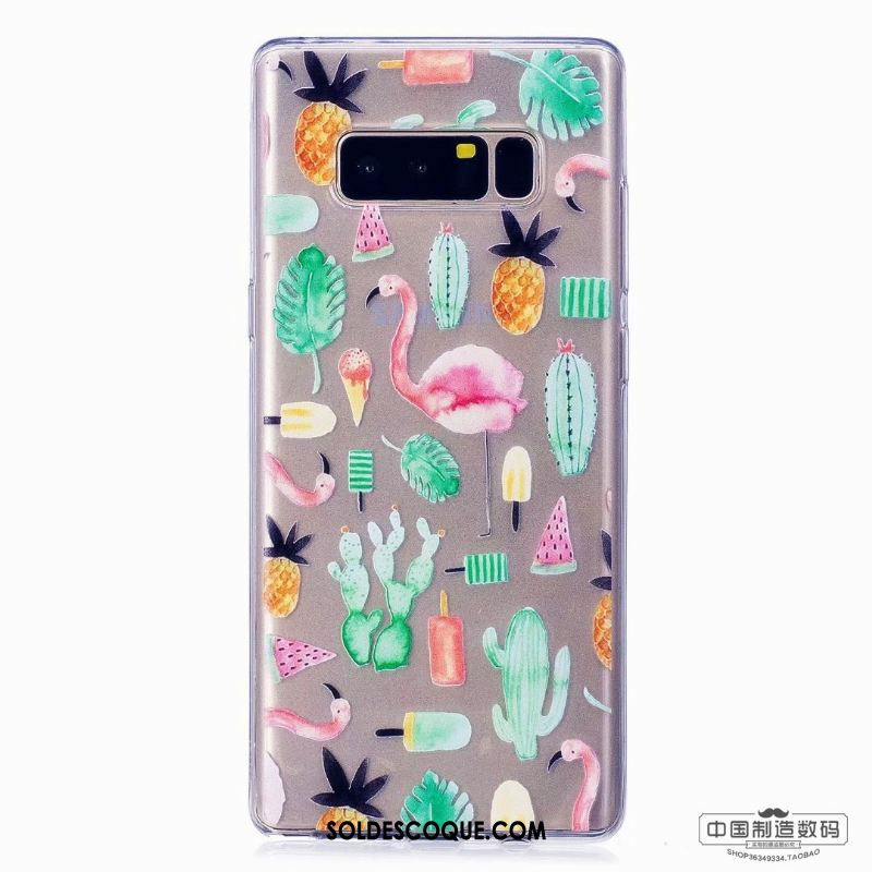 Coque Samsung Galaxy Note 8 Étui Multicolore Fluide Doux Personnalité Téléphone Portable Pas Cher