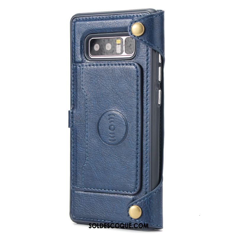Coque Samsung Galaxy Note 8 Étui Protection Portefeuille Téléphone Portable Étoile Pas Cher