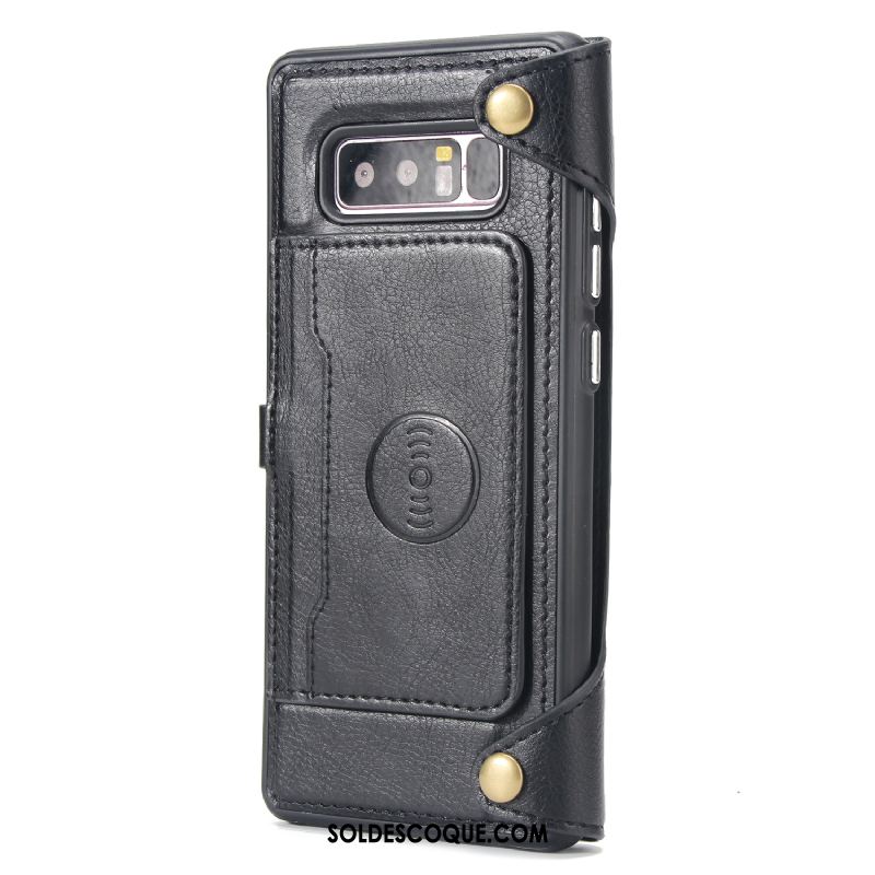 Coque Samsung Galaxy Note 8 Étui Protection Portefeuille Téléphone Portable Étoile Pas Cher