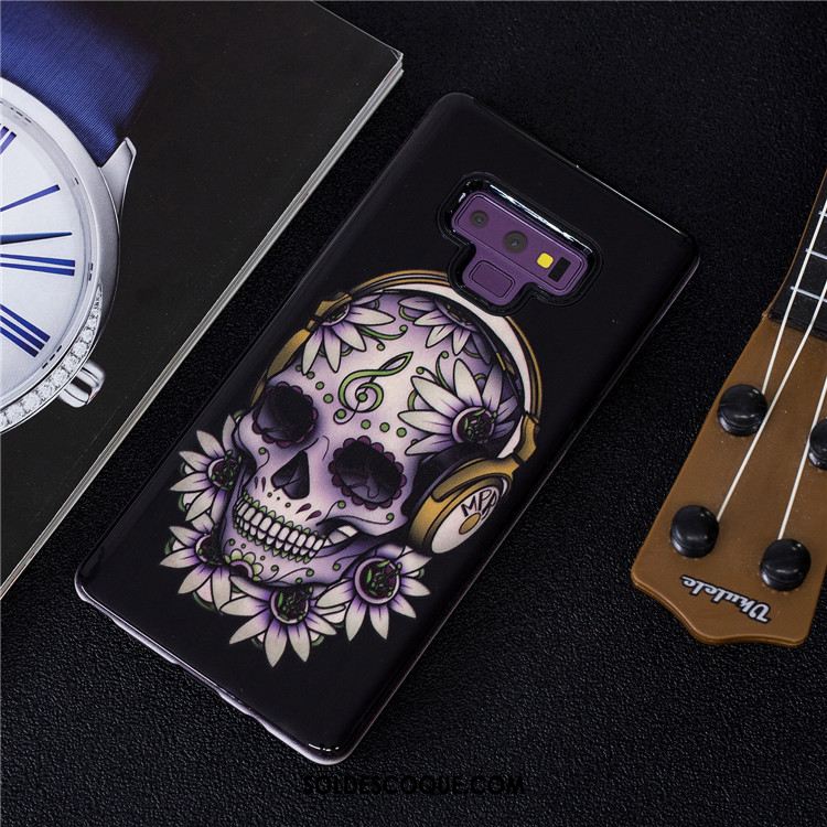 Coque Samsung Galaxy Note 9 Bleu Dessin Animé Téléphone Portable Étui Étoile Soldes